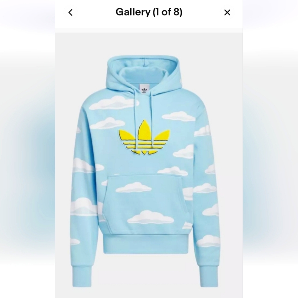 Adidas x Simpsons cloud allover print hoodie